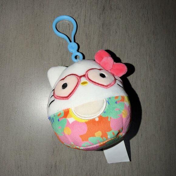 Squishmallows Hello Kitty & Friends 3.5" Clip-On Summertime Hello Kitty NWOT - Picture 2 of 3